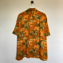 Charger l'image dans la galerie, chemise-hawaienne-orange-a-fleurs