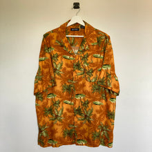 Charger l'image dans la galerie, chemise-hawaienne-orange-a-fleurs