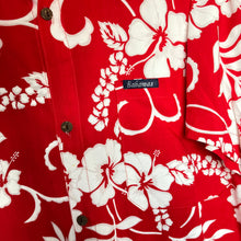 Charger l'image dans la galerie, chemise-hawaienne-vintage-homme-a-fleurs-rouge