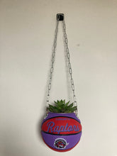 Charger l'image dans la galerie, decoration-ballon-de-basket-transforme-en-pot-de-fleur-raptors-basketball-planter