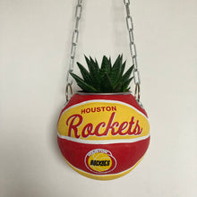 Charger l'image dans la galerie, decoration-ballon-de-basket-transforme-en-pot-de-fleur-rockets-basketball-planter