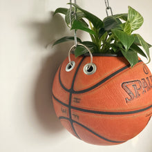Charger l'image dans la galerie, decoration-ballon-de-basket-transforme-en-pot-de-fleur-spalding-basketball-planter
