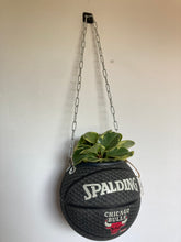 Charger l'image dans la galerie, decoration-ballon-de-basket-transforme-en-pot-de-fleurs-spalding-chicago-bulls