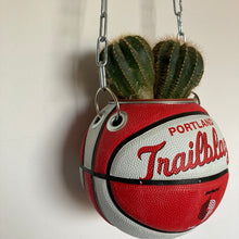 Charger l'image dans la galerie, decoration-ballon-de-basket-transforme-en-pot-de-fleurs-trailblazers