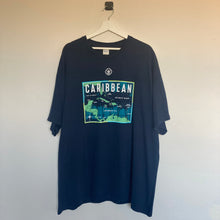 Charger l'image dans la galerie, T-shirt bleu foncé à imprimé Caribbean (2XL)