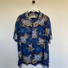 Charger l'image dans la galerie, Chemise hawaienne vintage poche à recoudre (2XL)