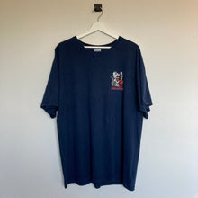Charger l'image dans la galerie, T-shirt bleu foncé imprimé au dos "Harkins Theatre" (XL ou M/L oversize)