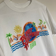 Charger l'image dans la galerie, Tee-shirt vintage blanc Planet Hollywood 90's Miami néon - collector - rare