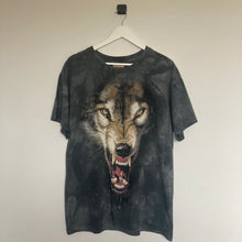 Charger l'image dans la galerie, T-shirt vintage 90's tie dye avec motif animal (M)