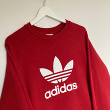 Charger l'image dans la galerie, Sweat Adidas rouge et blanc (L)