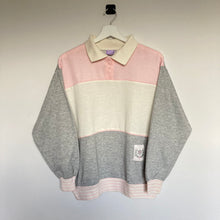 Charger l'image dans la galerie, Sweat vintage léger à col boutonné (S)
