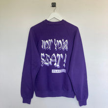 Charger l'image dans la galerie, Sweat vintage oversize violet 80’s à imprimé
