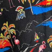 Charger l'image dans la galerie, Chemise hawaïenne noire à motifs (M)