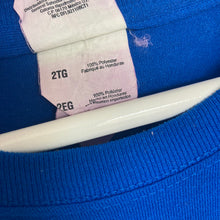 Charger l'image dans la galerie, Tee-shirt bleu imprimé devant et dos (XL oversize / 2XL)