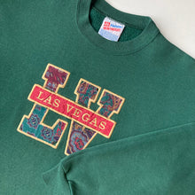 Charger l'image dans la galerie, Sweat vintage heavy brodé Las Vegas 90´s (M)