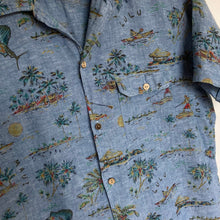 Charger l'image dans la galerie, Chemise hawaienne H&M en lin et cotton (S/M)