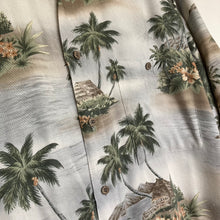 Charger l'image dans la galerie, Chemise hawaïenne vintage bleue claire (XL)