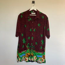 Charger l'image dans la galerie, Chemise hawaïenne bordeaux (M)