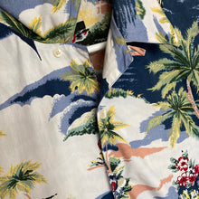 Charger l'image dans la galerie, Chemise hawaïenne vintage à fleurs et à motifs pour homme