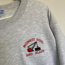 Charger l'image dans la galerie, Sweatshirt vintage made in USA logo brodé (M)