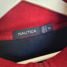 Charger l'image dans la galerie, Pull Nautica bordeaux col à zip 1/4 (L)