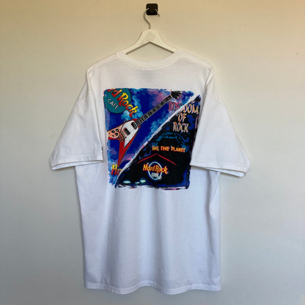 T-shirt blanc vintage 90’s Hard Rock Café Orlando Made in USA