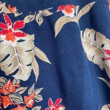 Charger l'image dans la galerie, Chemise hawaienne vintage bleu foncé (M)
