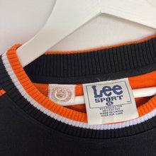 Charger l'image dans la galerie, Sweat vintage oversize Lee Sport Philadelphia Flyers NHL noir et orange