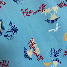 Charger l'image dans la galerie, Chemise hawaienne vintage turquoise (M)