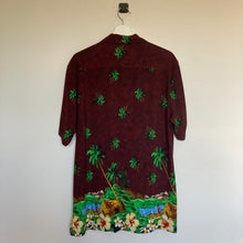 Charger l'image dans la galerie, Chemise hawaïenne bordeaux (M)