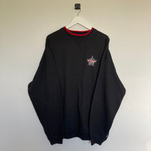 Charger l'image dans la galerie, Sweatshirt vintage noir logo brodé (XL/2XL)