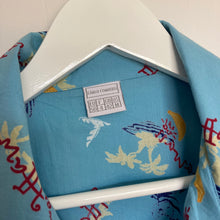 Charger l'image dans la galerie, Chemise hawaienne vintage turquoise (M)