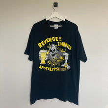 Charger l'image dans la galerie, Tee-shirt noir à imprimé (XL / L oversize)