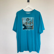 Charger l'image dans la galerie, Tee-shirt turquoise à imprimé (L/Xl oversize , 2XL)