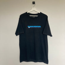 Charger l'image dans la galerie, Tee-shirt vintage noir imprimé face et dos (M/L)