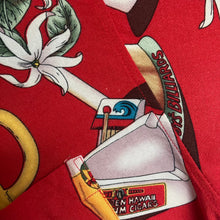 Charger l'image dans la galerie, Chemise hawaïenne vintage rouge « Cuba » (L/XL)