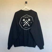 Charger l'image dans la galerie, Sweat vintage noir à imprimé (L)