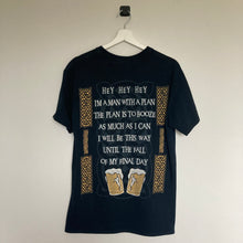 Charger l'image dans la galerie, Tee-shirt noir imprimé face et dos (S/M)