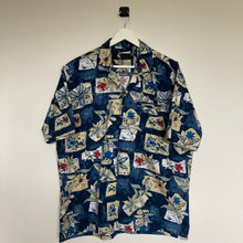 Charger l'image dans la galerie, Chemise hawaïenne vintage à fleurs et à motifs pour homme - coupe oversized et large