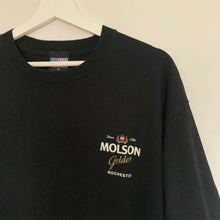 Charger l'image dans la galerie, T-shirt noir vintage 90's Molson Made in USA single stitch (XL)