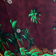 Charger l'image dans la galerie, Chemise hawaïenne bordeaux (M)