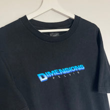 Charger l'image dans la galerie, Tee-shirt vintage noir imprimé face et dos (M/L)