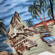 Charger l'image dans la galerie, Chemise hawaienne vintage bleu clair (XL)