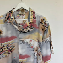 Charger l'image dans la galerie, Chemise hawaienne vintage pastel (M/L)