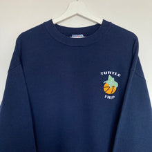 Charger l'image dans la galerie, sweat-turtle-frip-vintage-bleu-fonce