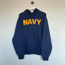 Charger l'image dans la galerie, sweat-vintage-a-capuche-bleu-navy-usa