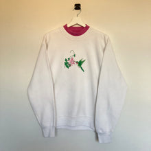 Charger l'image dans la galerie, sweat-vintage-blanc-et-rose-90s