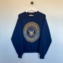 Charger l'image dans la galerie, sweat-vintage-bleu-marine-navy-usa