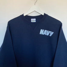 Charger l&#39;image dans la galerie, sweat-vintage-bleu-marine-navy-usmc-usa

