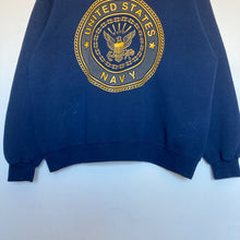 Charger l'image dans la galerie, sweat-vintage-bleu-usa-marines-navy